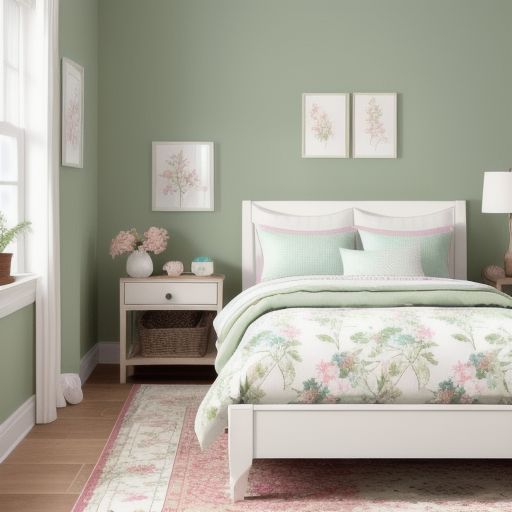 Small Light Green Bedroom 10