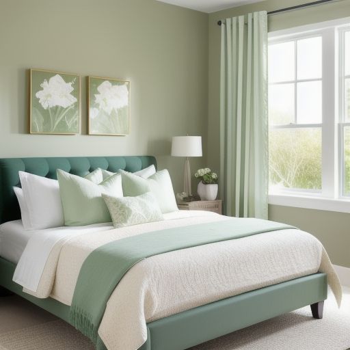 Small Light Green Bedroom 11