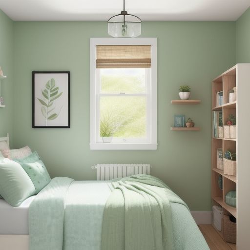 Small Light Green Bedroom 22