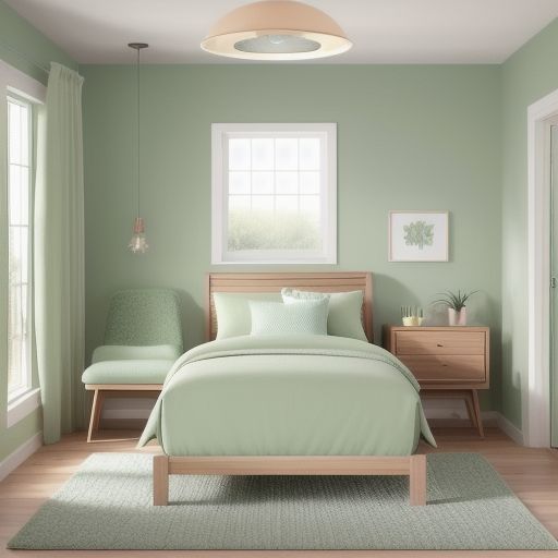 Small Light Green Bedroom 23