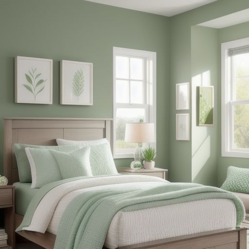 Small Light Green Bedroom 24