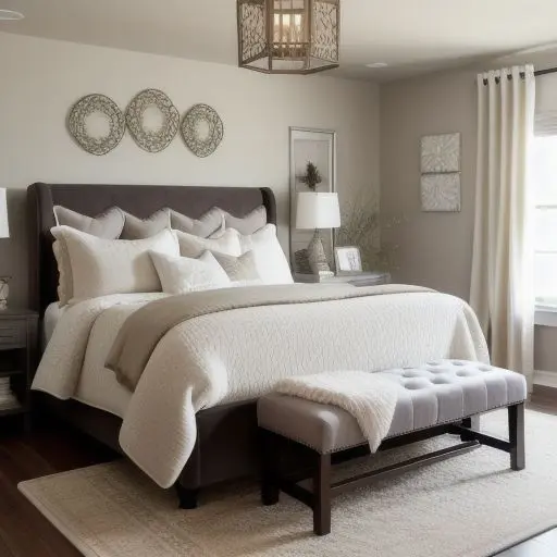 Small Master Bedroom with King Size Bed 3