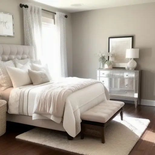 Small Master Bedroom with King Size Bed 4