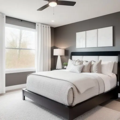 Small Master Bedroom with King Size Bed 8