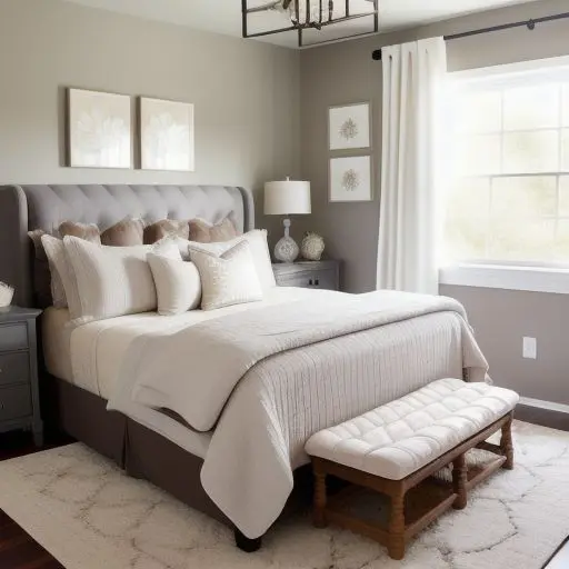 Small Master Bedroom with King Size Bed 12