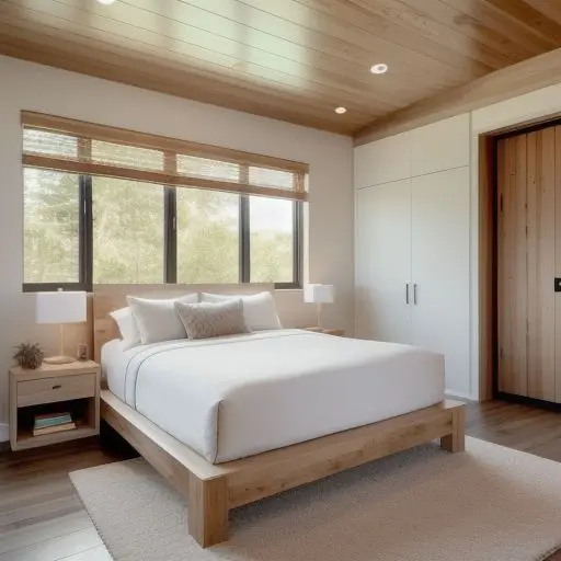 Small Master Bedroom with King Size Bed 18