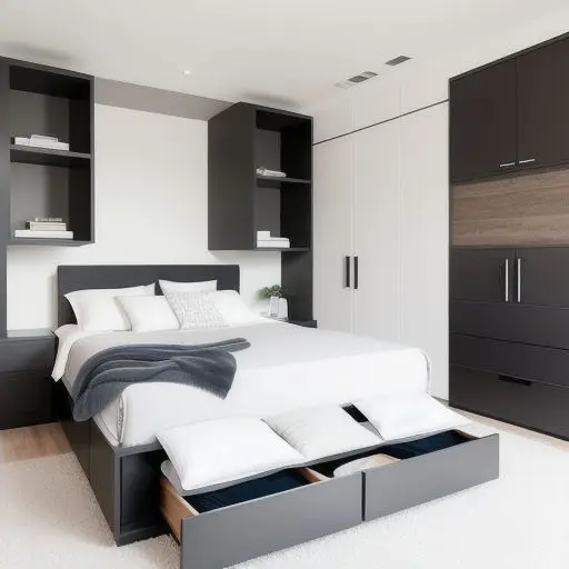 Small Master Bedroom with storage 3