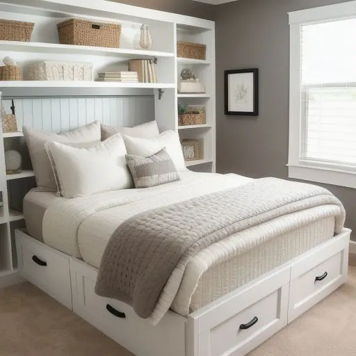 Small Master Bedroom with storage 9