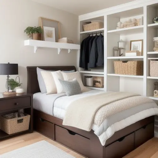 Small Master Bedroom with storage 17