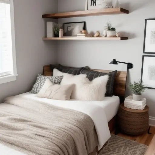 Wooden Tiny Master Bedroom 3